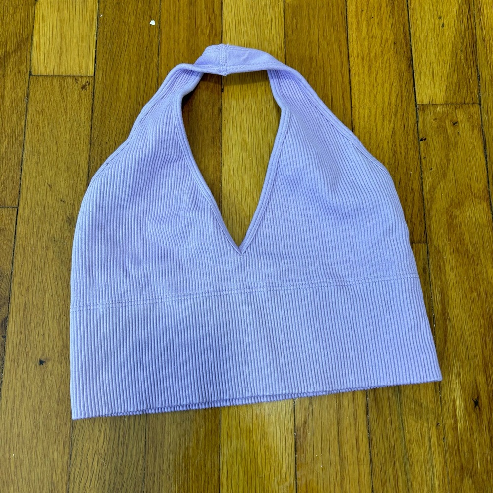gilly hicks purple halter top